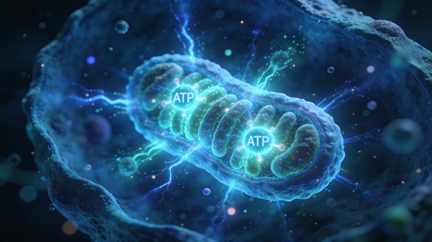 Cellular energy production and ATP inside a cell