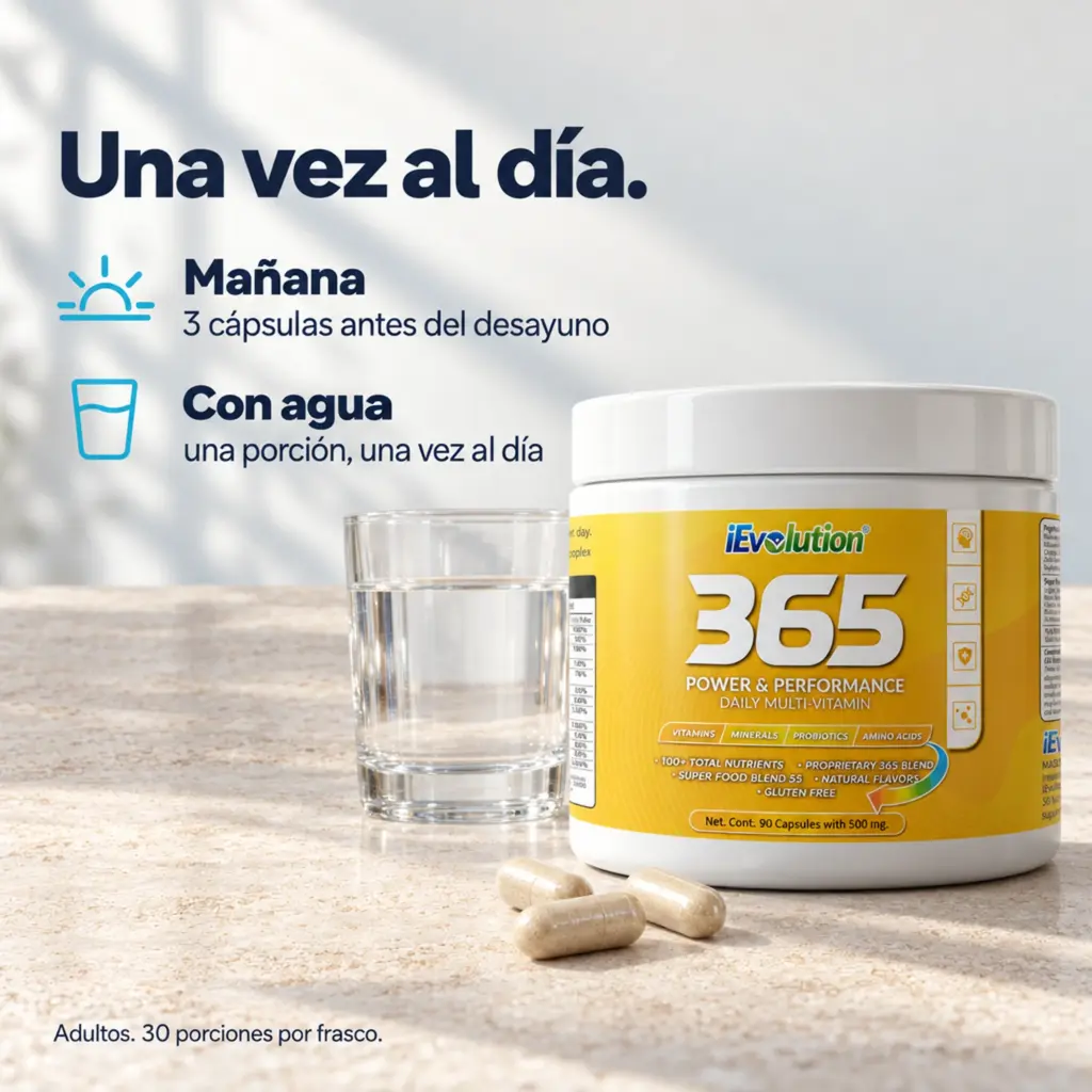 Cómo tomar 365 - Capsules