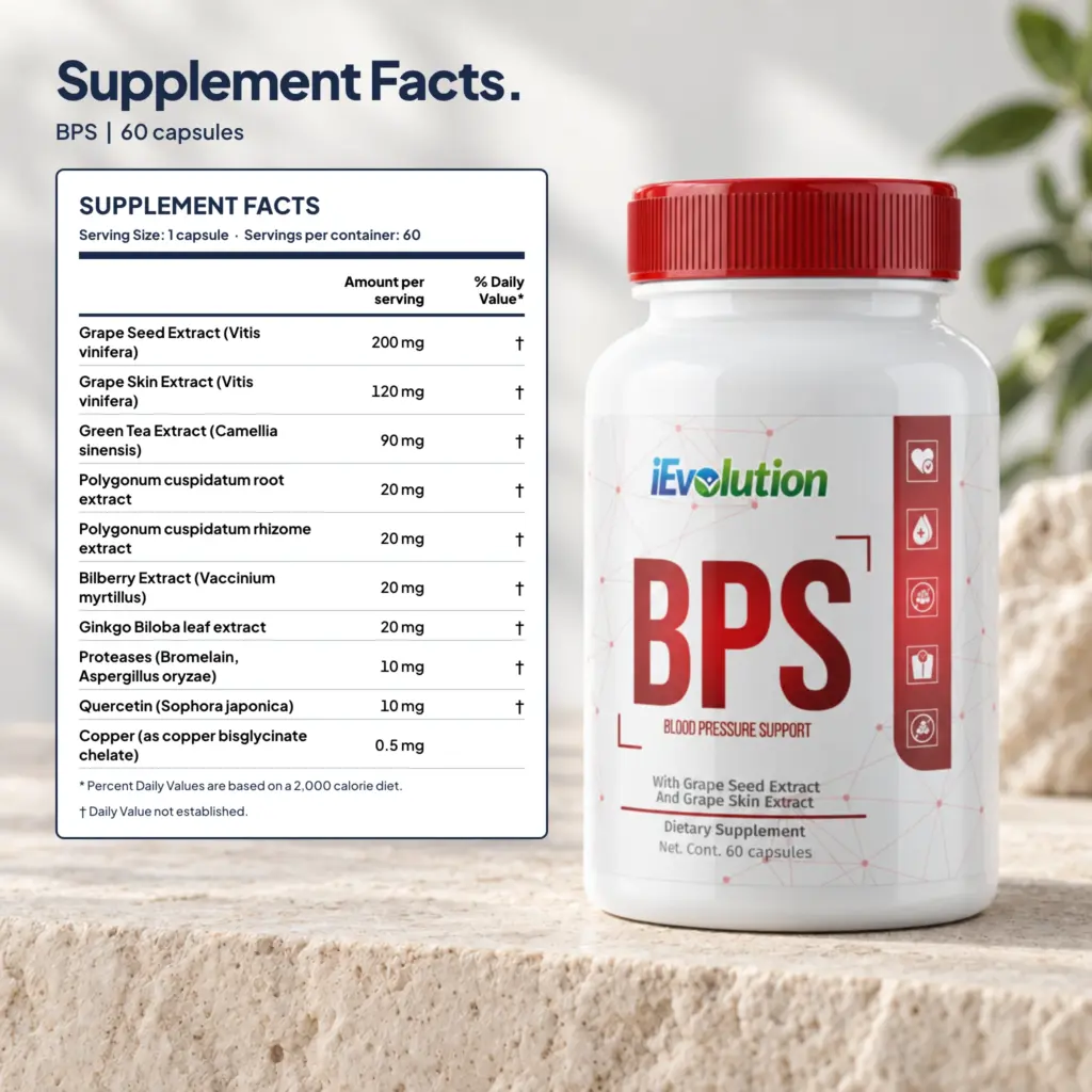 BPS supplement facts label