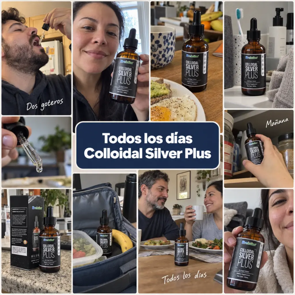 Foto de cliente con Colloidal Silver Plus
