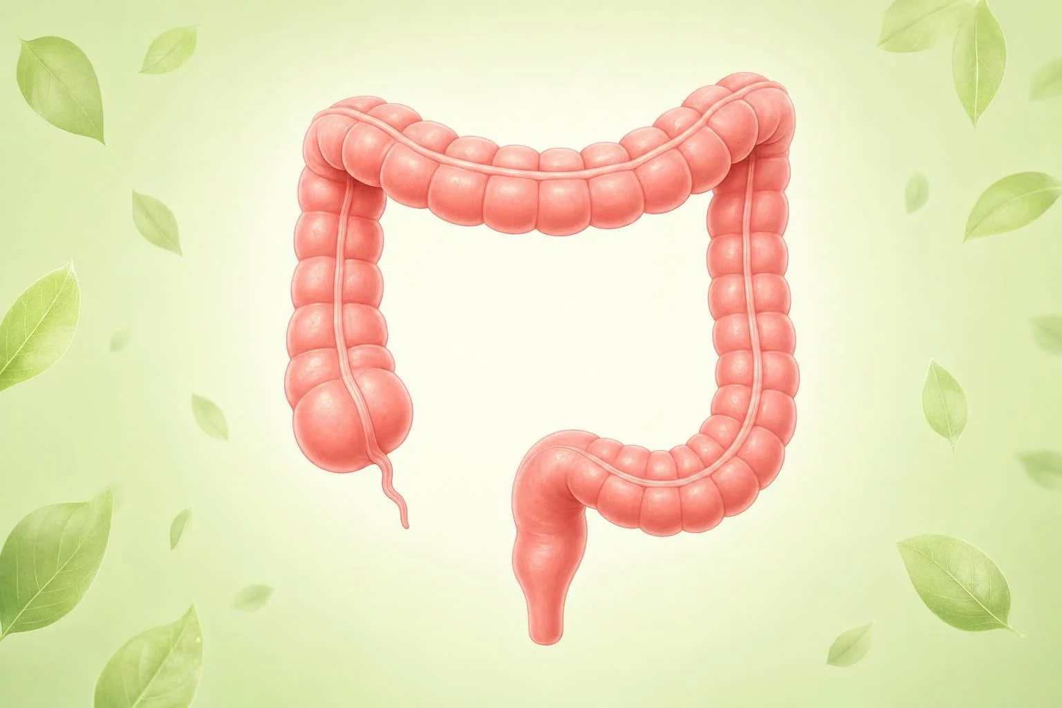 Illustration of a healthy human colon