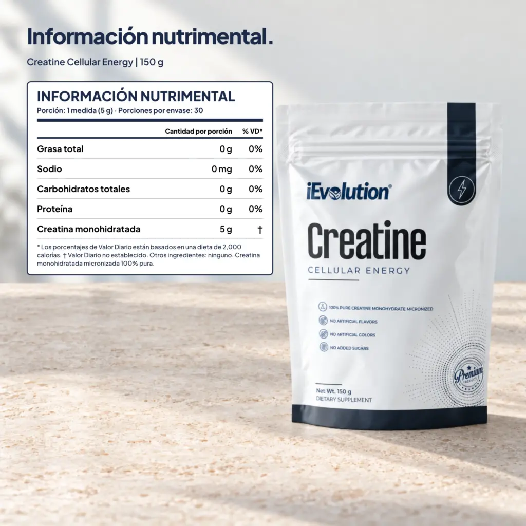 Etiqueta de Creatine Cellular Energy