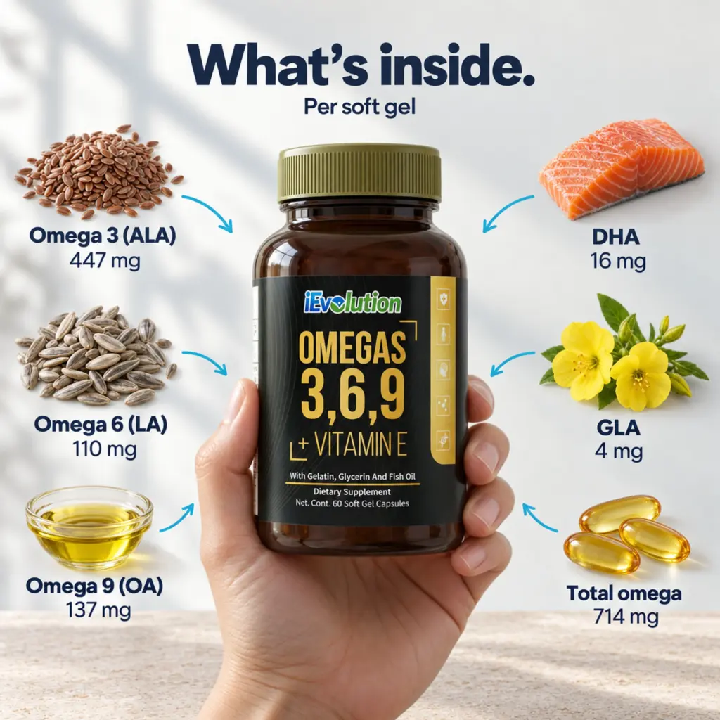 Omegas 3 6 9 ingredients