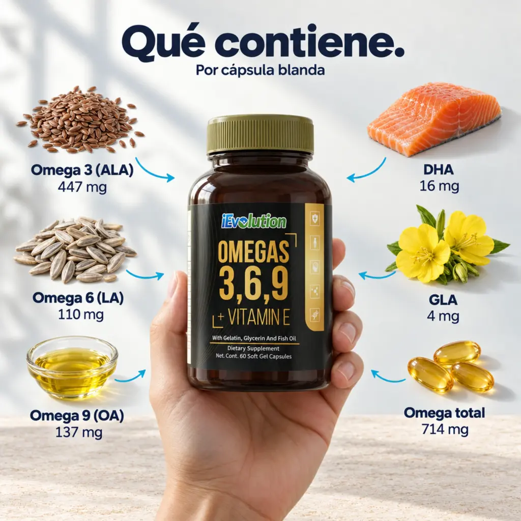 Ingredientes de Omegas 3 6 9