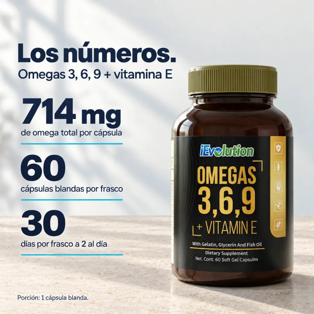 Datos clave de Omegas 3 6 9
