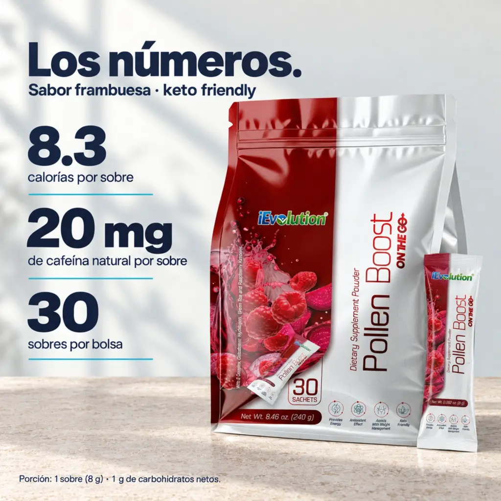 Datos clave de Pollen Boost - On the Go