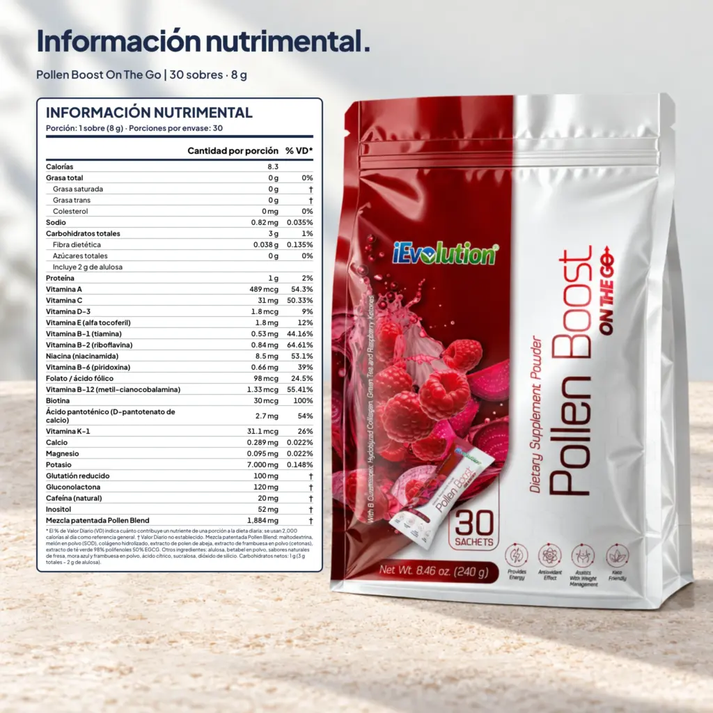 Etiqueta de Pollen Boost - On the Go