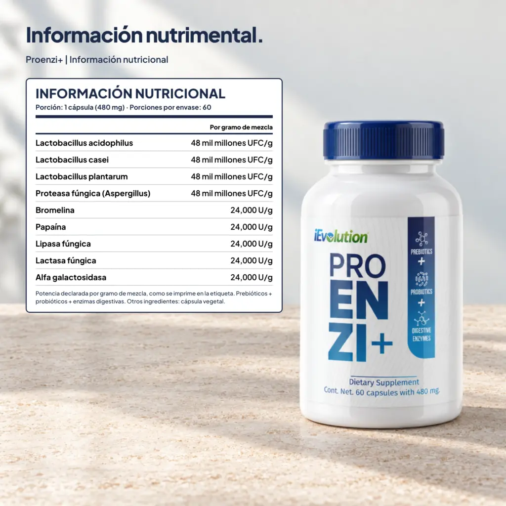Etiqueta de Proenzi+
