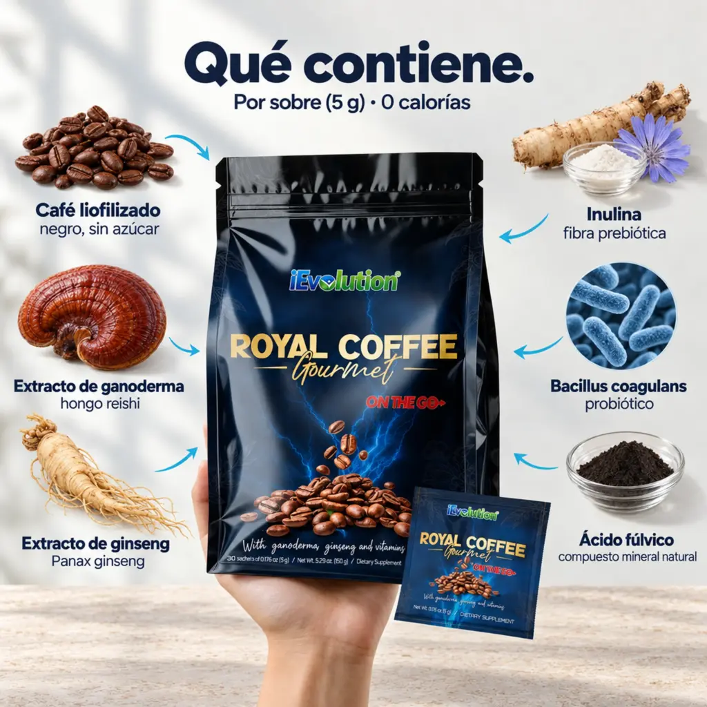 Ingredientes de Royal Coffee Black - On The Go