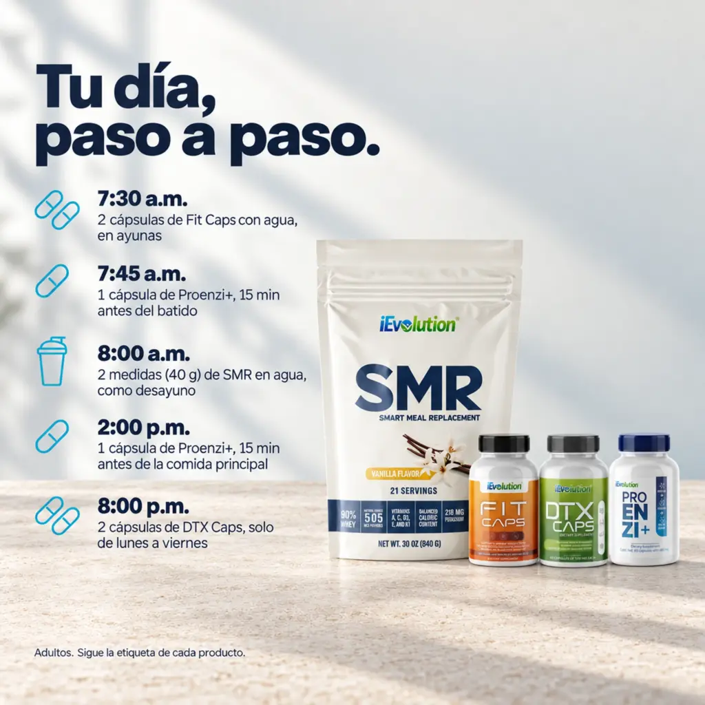 Rutina diaria con el Paquete Nutri Slim